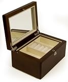 Medium Wooden Luxury Jewellery Box (Dark Wood - Matt)