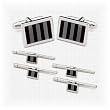 Striped Mosaic Stud Set