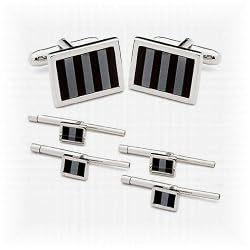 Striped Mosaic Stud Set
