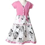 Toddler Little Girls WHITE Floral Dress Bolero BONNIE JEAN Girl 2T-16