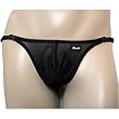 Groovin' Adjustable Mesh G-String Brief - Black