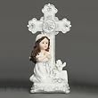 Girl's White First Communion Keepsake - 10" Height