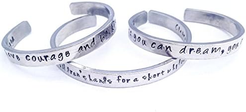 Name Bracelet Personalised open bangle by Mimi Mementos