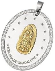 Joyas Alternativas™ Stainless Steel & CZ Guadalupe Pendant