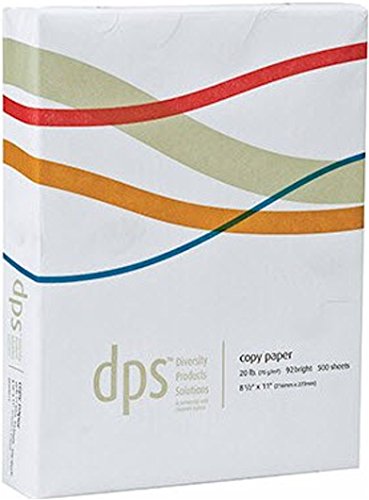 Diversity Products Solutions by Staples Multiuse Copy Fax Inkjet Laser Printer Paper, 8 1/2 x 11 inch Letter Size, 20 lb. Density, 92 Bright White, Chlorine Free, Ream, 500 Total Sheets (DPS08511-Ream)