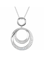 14K White Gold Diamond Necklace - 0.65 Ct. -- LIFETIME WARRANTY