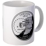 INDIANA IN State Quarter Proof Mint Image 11oz Ceramic Coffee Mug