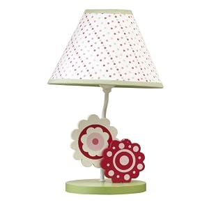 Sumersault Gillian Lamp with Shade - Rose and Pink
