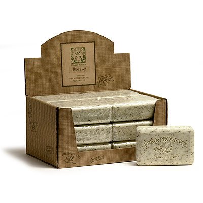 Case of 12 bars Pre de Provence 250g Mint Leaf Shea Butter Enriched Triple Milled Soap