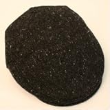 Irish Made Tweed Flat Cap - Charcoal Grey Salt and Pepper - Extra Large