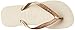 Havaianas Women's Top Metallic Flip Flop, Beige, 37 BR/7/8 W US