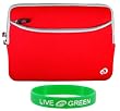 Acer Aspire One AO751h-1145 11.6-Inch Netbook Sleeve Case - Dual-Pocket Red