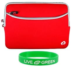Acer Aspire One AO751h-1145 11.6-Inch Netbook Sleeve Case - Dual-Pocket Red