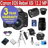 Canon EOS Rebel XSI 12.2 MP Digital Camera w/ 18-55mm IS Lens Kit + Sigma 7 ....