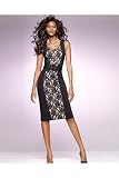 Spiegel Hold-You-In Lace Panel Sheath Dress by Shape fx