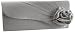 Jessica McClintock 9051870 Flowers Clutch,Silver,one size