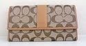 Authentic Coach Hampton Signature Slim Wallet 41525