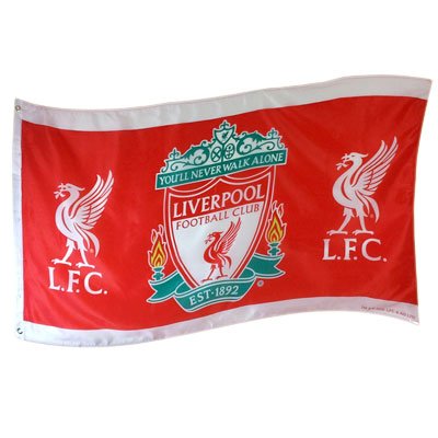 Liverpool FC Official Crest Flag WB