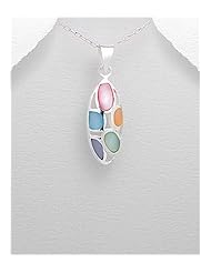 Shell Pendant Necklace In 92.5 Sterling Silver