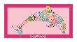 Dolphin Flower Towel