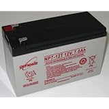 Yuasa (Enersys) Genesis NP7-12T - 12 Volt/7 Amp Hour Sealed Lead Acid Battery with 0.250 Fast-on Connector