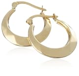 Image of 9ct Yellow Gold AMC90441 Ladies Creole Earrings