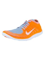 Shoes: Nike Mens Free 4.0 Flyknit Wolf Grey/White/Ttl Orange/Vlt Running Shoe 10 Men US - Nike