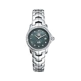 TAG HEUER watch:Tag Heuer WJF131G.BA0572 Link Ladies Watch - Dark Blue Mother of Pearl Diamond Dial Polished Steel Case
