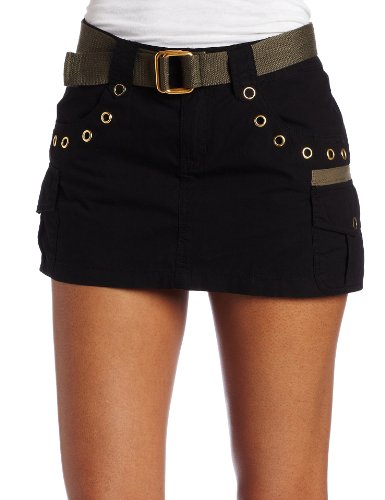 Southpole Juniors Belted Cargo Skirt