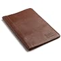 Cole Haan Hand-Stained Pebble Grain Leather Kindle Cover with Hinge (Fits 6" Display, Latest Generation Kindle), Saddle Tan