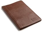 Cole Haan Hand-Stained Pebble Grain Leather Cover for 2nd Generation Kindle with Hinge,Saddle Tan
