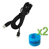 GTMax 10FT Micro-USB Cable + 2x Cable Tie for Asus PadFone, PadFone Station; Arnova 9/8/7/10b G3 Tablet ; Samsung GALAXY Note SGH-T879, Galaxy Player 70 Plus, Freeform 4, Galaxy S III SCH-I535, Galaxy S III SPH-L710/ SGH-T999/ SGH-I747 Cellphone, etc