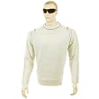 Thug or Angel Men's Jet Black collection, putty crew neck knitted jumper. JBLK3955