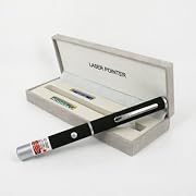 30mw Green Laser Black Dimple Finish with Double Bonus L.E.D. Flashlight and Optical Cloth