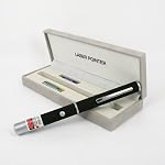 30mw Green Laser Black Dimple Finish with Double Bonus L.E.D. Flashlight and Optical Cloth