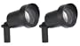 Northern International GL22760BK2 Cast Aluminum Spot Light, Black, 2-Pack