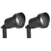 Northern International GL22760BK2 Cast Aluminum Spot Light, Black, 2-Pack