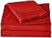 Elegant Comfort 1500 Premier Luxury Hotel Quality Softness Wrinkle and Fade Resistant 4-Piece Bed Sheet Set, Deep Pocket up to 16inch, Twin/Twin XL, Red