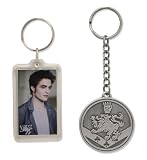The Twilight Saga: New Moon - Merchandise (Keychain Set - Edward & Cullen Crest) (Size: 1" x 2")