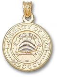 Utah Utes Solid 10K Gold Seal Pendant