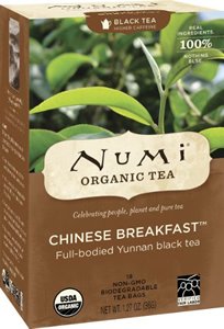 NUMI TEA BLK TEA,OG2,CHINESE BRKFS, 18 BAG4