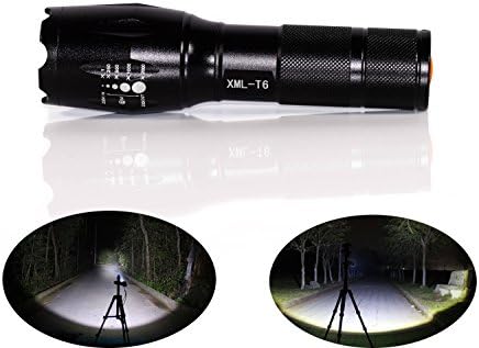 PREMIUM LED CREE XLM - T6 Zoomable Bright Flashlight Tactical 2500LM Torch - Adjustable &amp; Focus Zoom Light For Hiking - Sports - Outdoor - Camping - Power Cuts - Household - Searches &amp; More By STEINZ