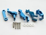GPM Racing #TJA048B Aluminum Steering Assembly With Screws & Delrin Bearings - 5pcs Set Blue for Traxxas Jato
