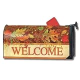 MailWraps Autumn Garland Magnetic Mailbox Cover