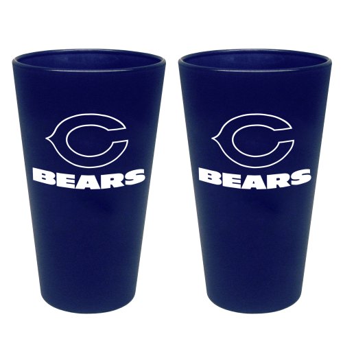 NFL Chicago Bears 2 Pack Colored Frosted Pints