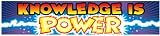 BANNER KNOWLEDGE IS POWER