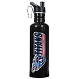 Tennessee Titans 26oz Stainless Steel Water Bottle (Black)