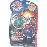 BAKUGAN BAKUPEARL B2 SERIES STARTER PACK GREEN VENTUS BLADE TIGRERRA BLUE AQUOS WORMQUAKE & BROWN MYSTERY MARBLE