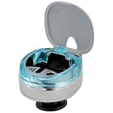 Produkt-Bild: Lampa 65462 Aschenbecher 'Cristal-Blue' mit blauer LED-Beleuchtung