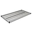 Alera Wire Shelving, Extra Shelves, 48wx24d x72h, 2 Shelves, Black
